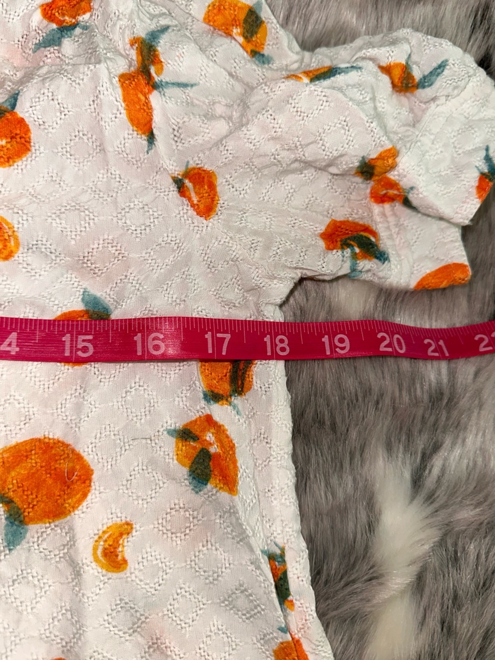 Maeve Orange Fruit Button down top size 2 - Picture 4 of 6